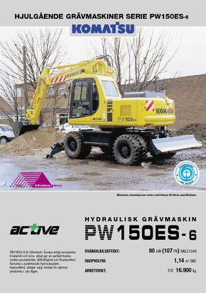 Wheel Excavators Komatsu PW150-6