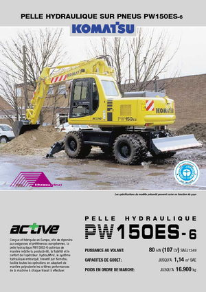 Tekerlekli ekskavatörler Komatsu PW150-6