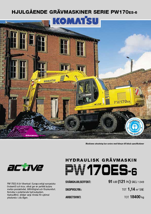 Tekerlekli ekskavatörler Komatsu PW170-6