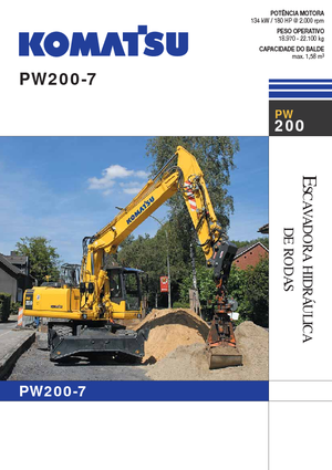 Tekerlekli ekskavatörler Komatsu PW200-7E0