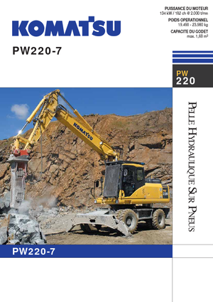 Tekerlekli ekskavatörler Komatsu PW220-7