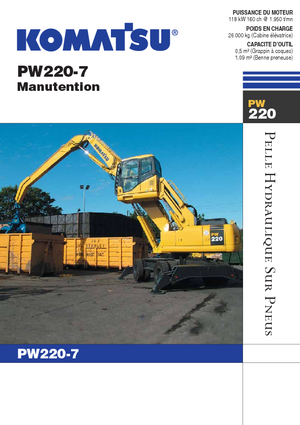 Wheel Excavators Komatsu PW220-7MH