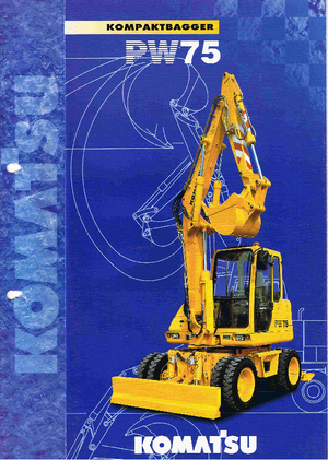 Wheel Excavators Komatsu PW75-1