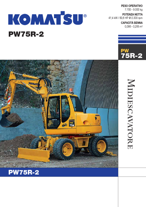 Wheel Excavators Komatsu PW75 R-2