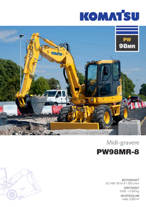 Tekerlekli ekskavatörler Komatsu PW98MR-8