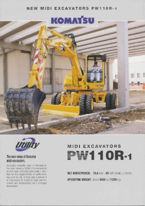Wheel Excavators Komatsu PW110R-1