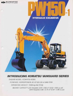 Tekerlekli ekskavatörler Komatsu PW150-1