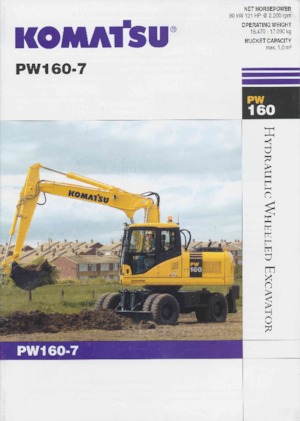 Wheel Excavators Komatsu PW160-7