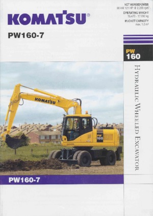 Tekerlekli ekskavatörler Komatsu PW160-7