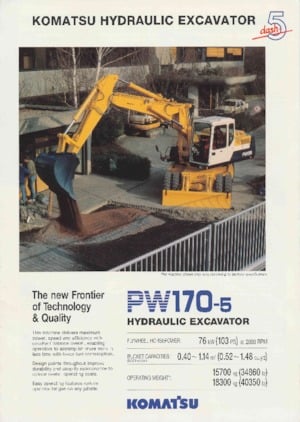 Wheel Excavators Komatsu PW170-5