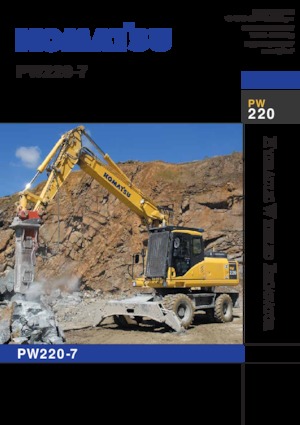 Tekerlekli ekskavatörler Komatsu PW220-7