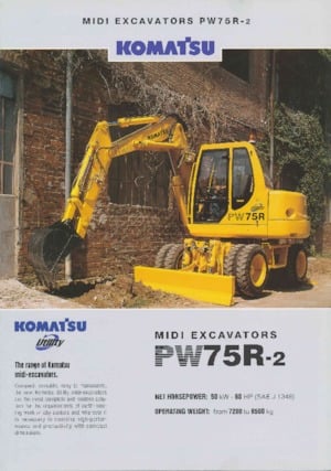 Wheel Excavators Komatsu PW75 R-2