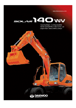 Wheel Excavators Doosan Solar 140 W-V
