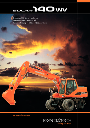 Wheel Excavators Doosan Solar 140 W-V
