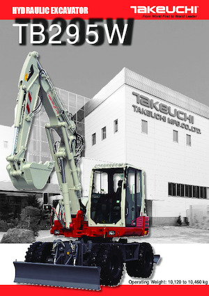 Wheel Excavators Takeuchi TB 295W