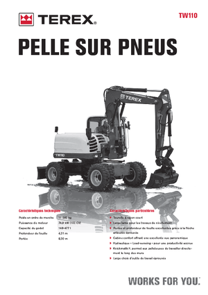 Wheel Excavators Terex TW 110