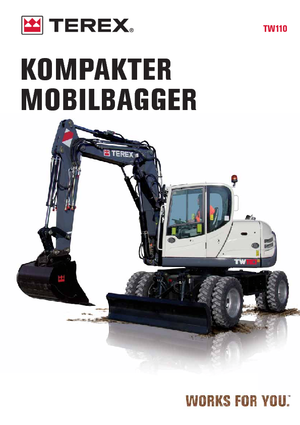 Tekerlekli ekskavatörler Terex TW 110