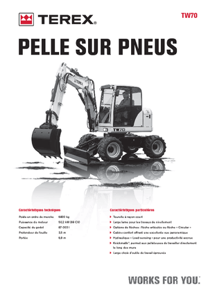 Wheel Excavators Terex TW 70