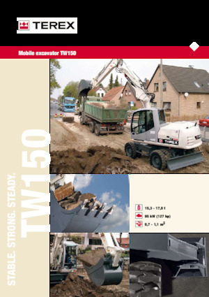 Wheel Excavators Terex TW150