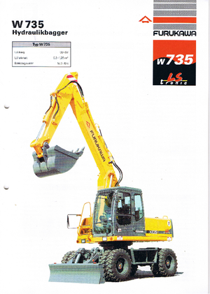 Wheel Excavators Furukawa W 735 LS-tronic