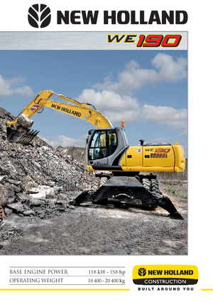 Wheel Excavators New Holland WE 190