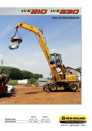 Wheel Excavators New Holland WE210