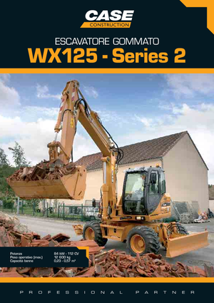 Wheel Excavators Case WX 125 S-3