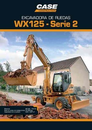 Wheel Excavators Case WX 125 S-3