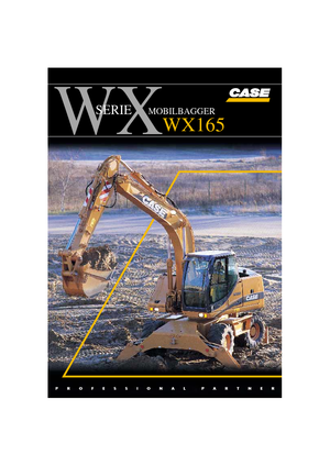 Wheel Excavators Case WX 165 PL