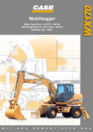 Wheel Excavators Case WX 170