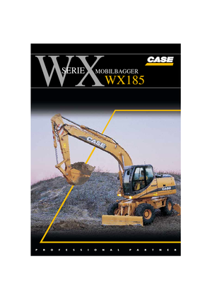 Wheel Excavators Case WX 185