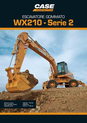Wheel Excavators Case WX 210 S-3