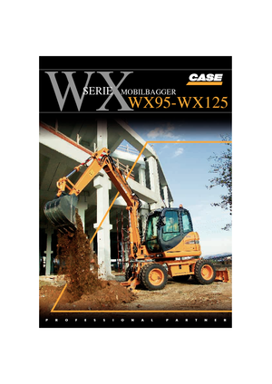 Wheel Excavators Case WX 125