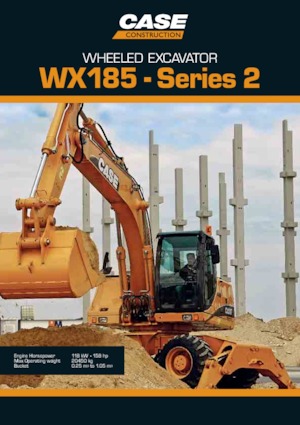 Tekerlekli ekskavatörler Case WX185 S-2