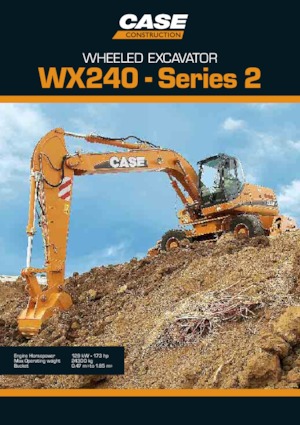 Tekerlekli ekskavatörler Case WX240 S-2