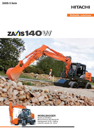 Tekerlekli ekskavatörler Hitachi ZX 140 W 5