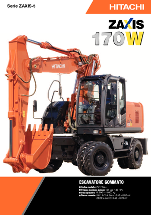 Wheel Excavators Hitachi ZX 170 W-3