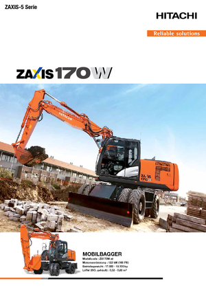 Wheel Excavators Hitachi ZX170W-5