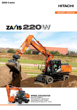 Crawler Excavators Hitachi ZX220W-5B