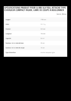 Tekerlekli Yükleyici Kovaları Caterpillar 0.6 m3