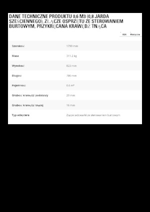 Tekerlekli Yükleyici Kovaları Caterpillar 0.6 m3