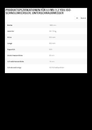 Wheel loader buckets Caterpillar 0,9 m3