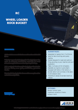 Wheel loader buckets Arden L51RC