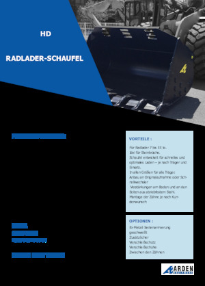 Wheel loader buckets Arden L71HD