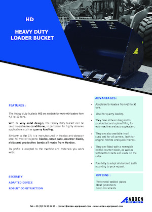 Wheel loader buckets Arden L71HD