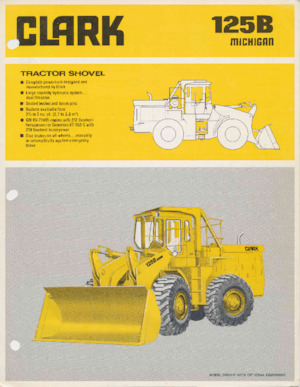 Wheel Loaders Clark Michigan 125B