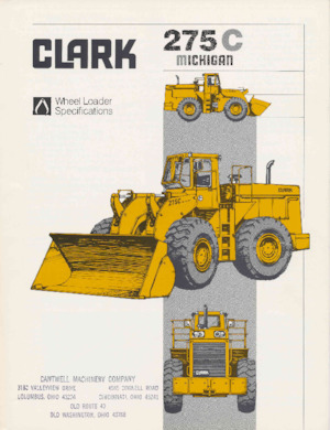 Wheel Loaders Clark Michigan 275C