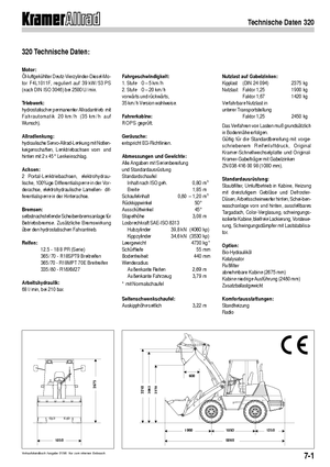 Tekerlekli yükleyiciler Kramer 320