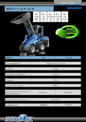 Wheel Loaders Multione 4.2 K 