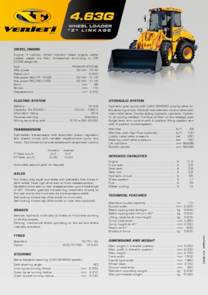 Tekerlekli yükleyiciler Venieri 4.63 G